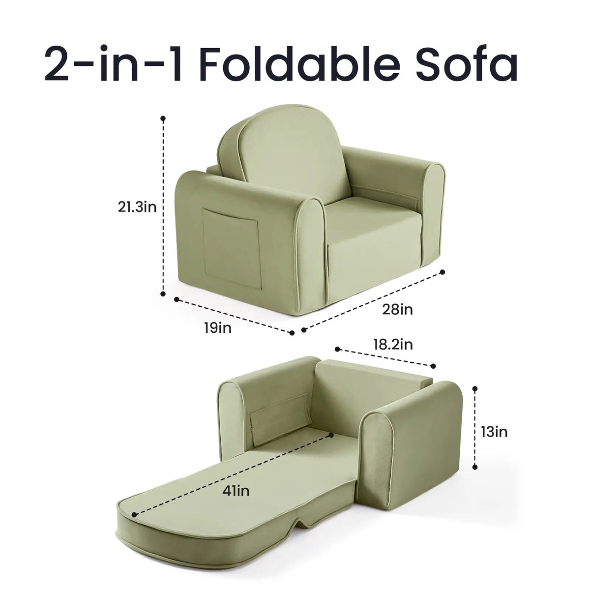 Kids Foldable Sofa Chair