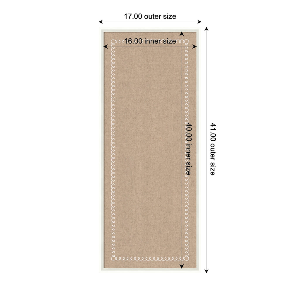 Fabric Pinboard with Scalloped Edge Frame