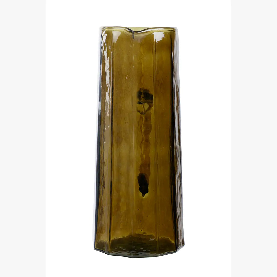Hammered Glass Water Pitcher — Set of 2