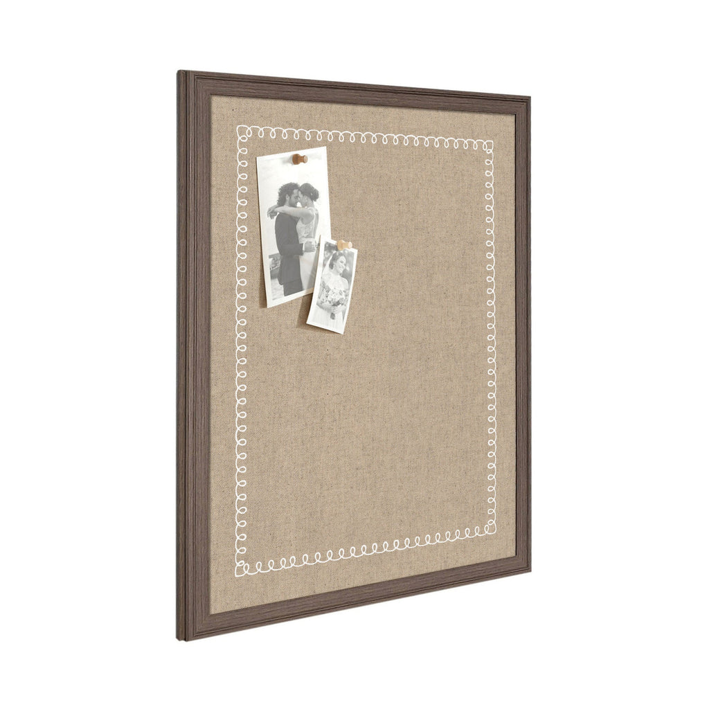 Fabric Pinboard with Scalloped Edge Frame