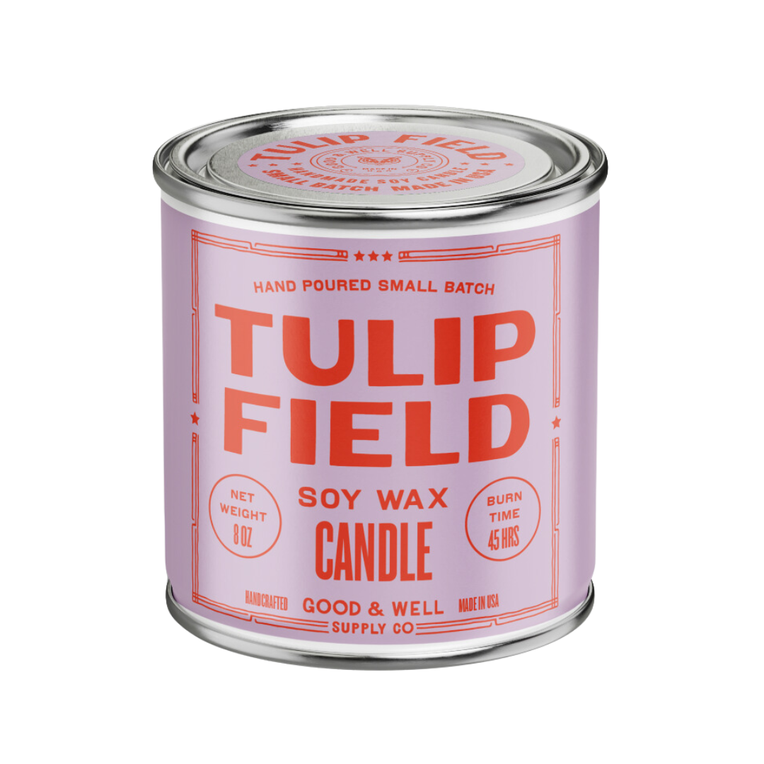 Tulip Field Soy Candle — Good & Well Supply Co.