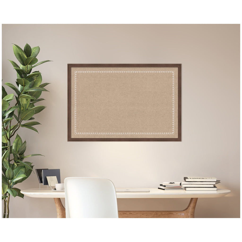 Fabric Pinboard with Scalloped Edge Frame