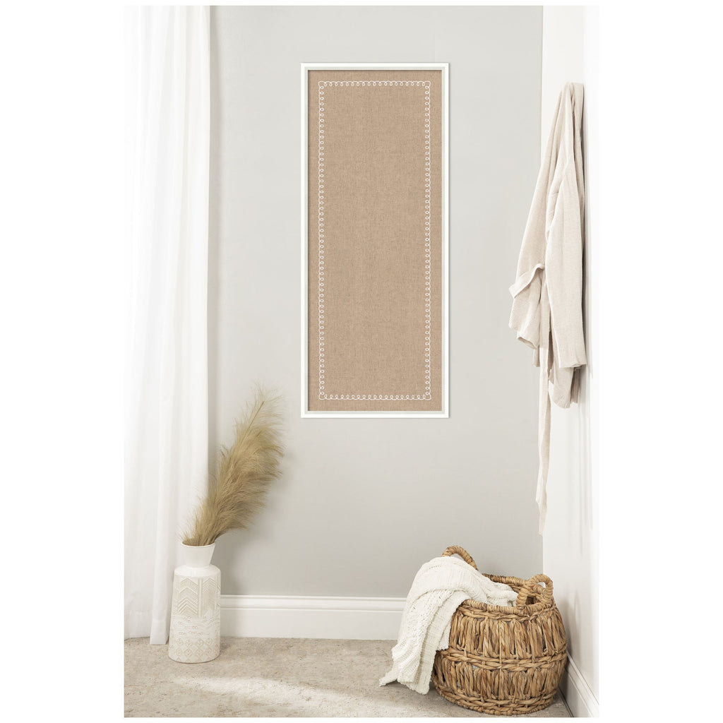 Fabric Pinboard with Scalloped Edge Frame