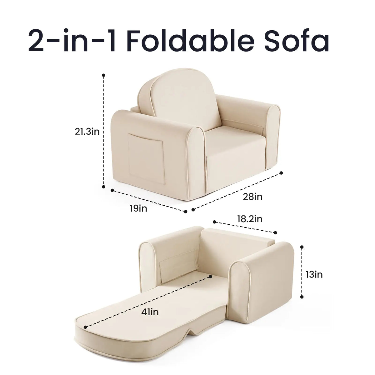 Kids Foldable Sofa Chair