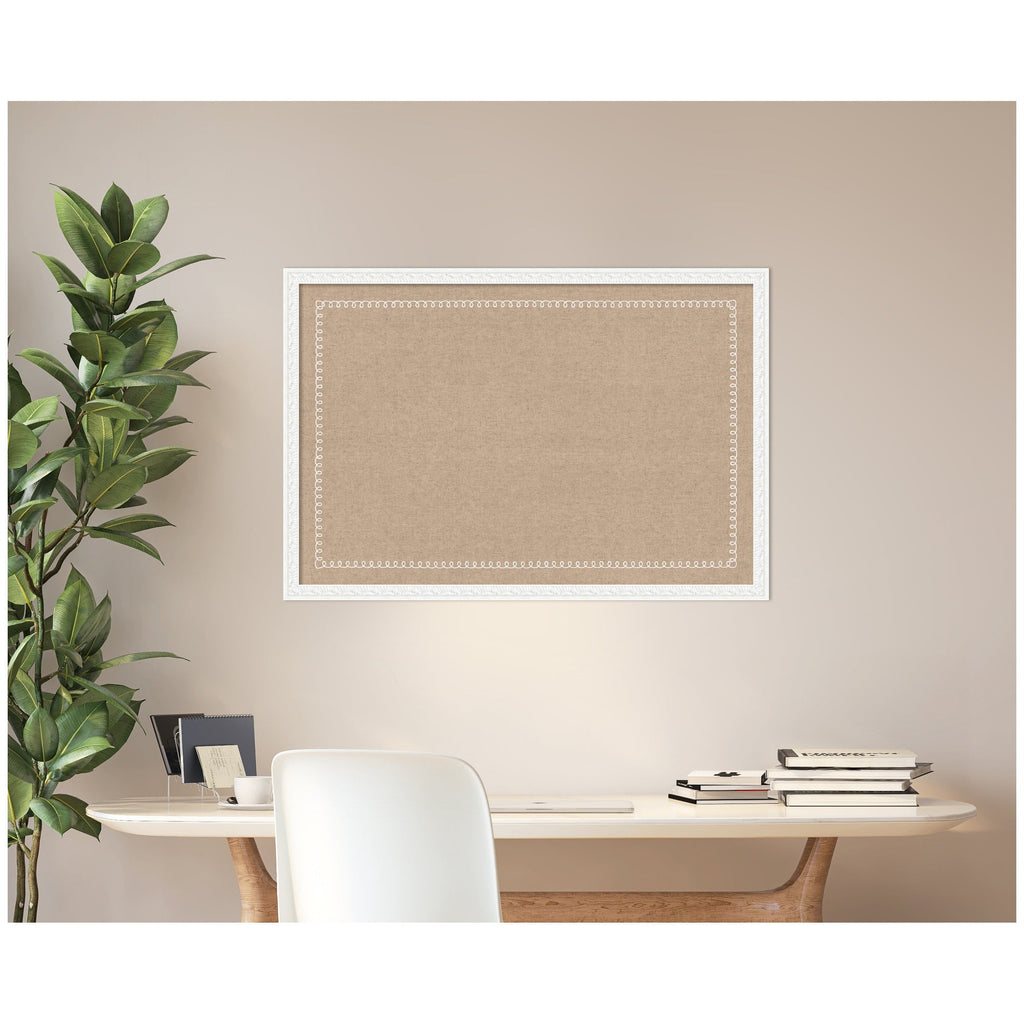 Fabric Pinboard with Scalloped Edge Frame