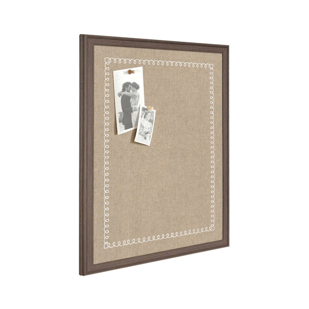 Fabric Pinboard with Scalloped Edge Frame