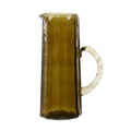 Hammered Glass Water Pitcher — Set of 2
