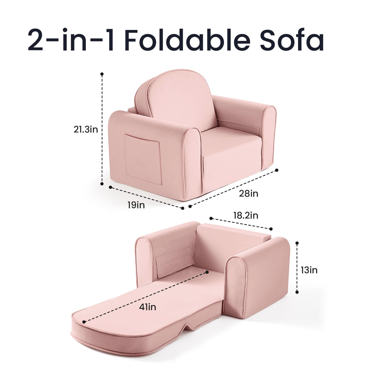 Kids Foldable Sofa Chair