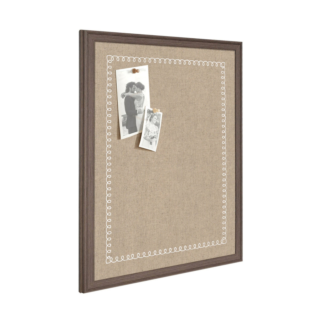 Fabric Pinboard with Scalloped Edge Frame