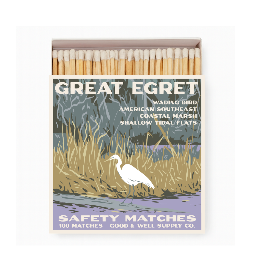 Great Egret Cabin Matches — Good & Well Supply Co.