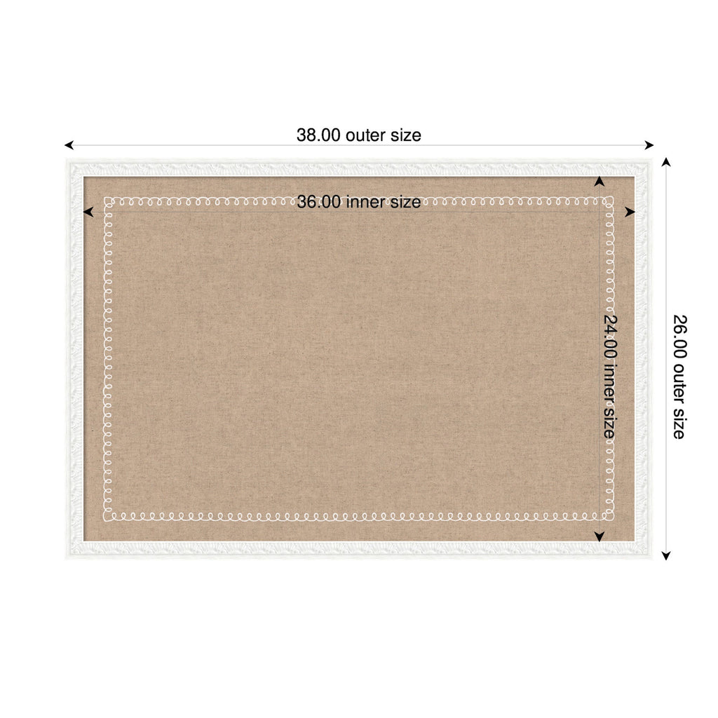 Fabric Pinboard with Scalloped Edge Frame