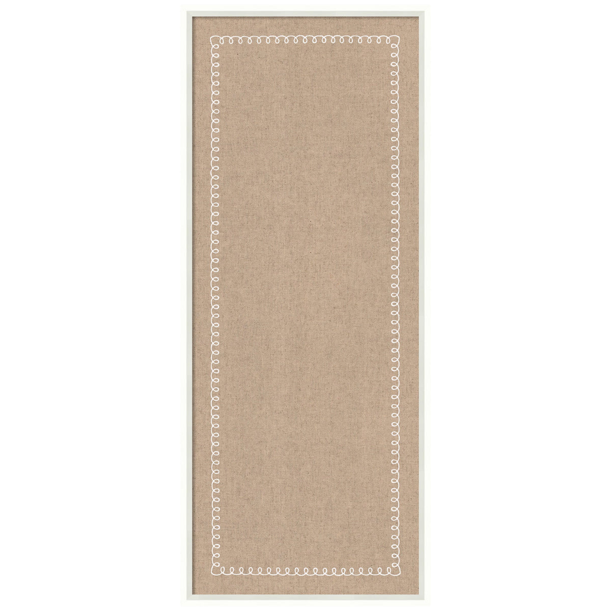 Fabric Pinboard with Scalloped Edge Frame