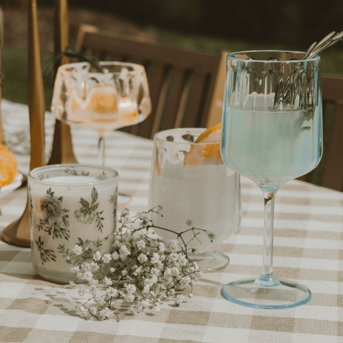 Clear Plastic Cocktail Goblet — 16 oz