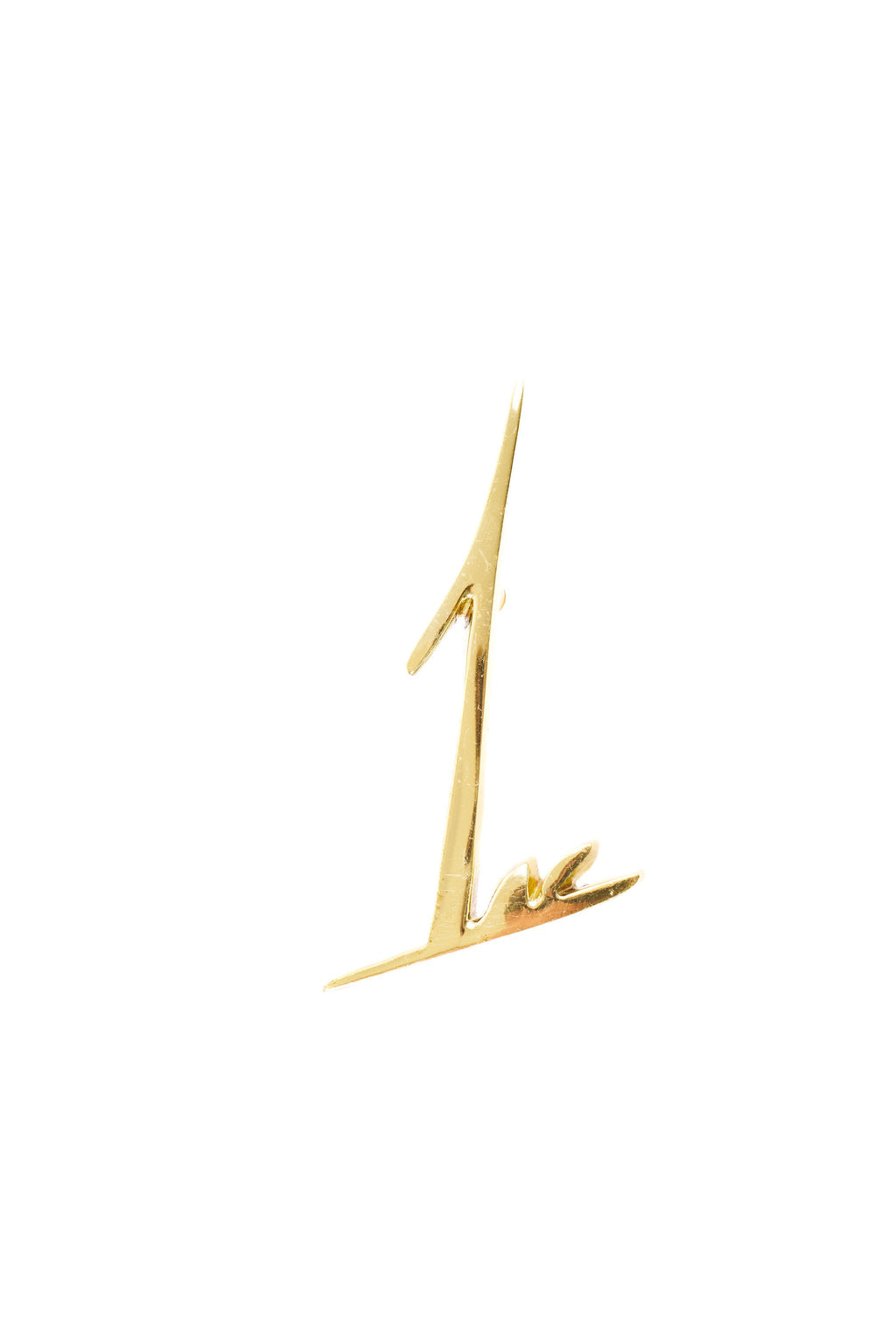 Leaf Flourish Brass House Numbers