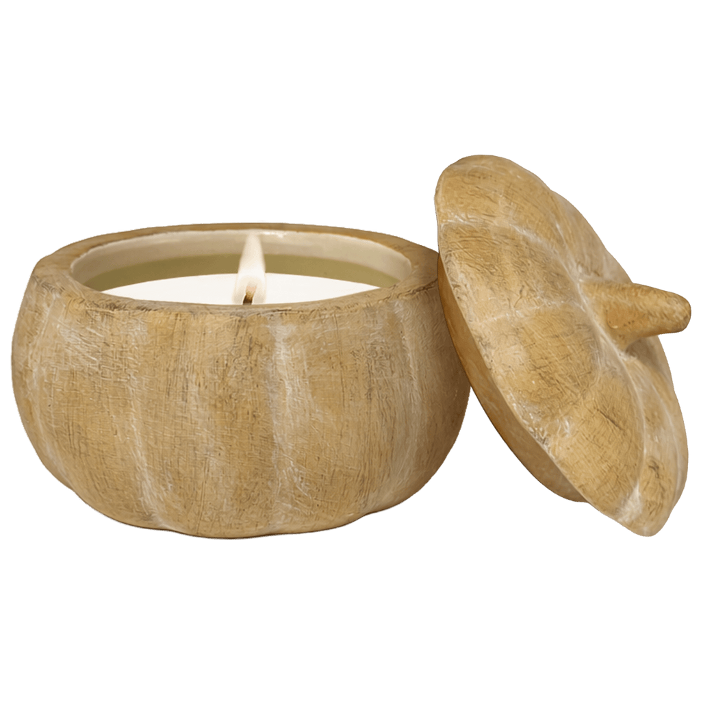 Pumpkin Spice Soy Candle — Ceramic Pumpkin Jar