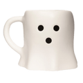 Ghost Face Figural Ceramic Mug — 12 oz