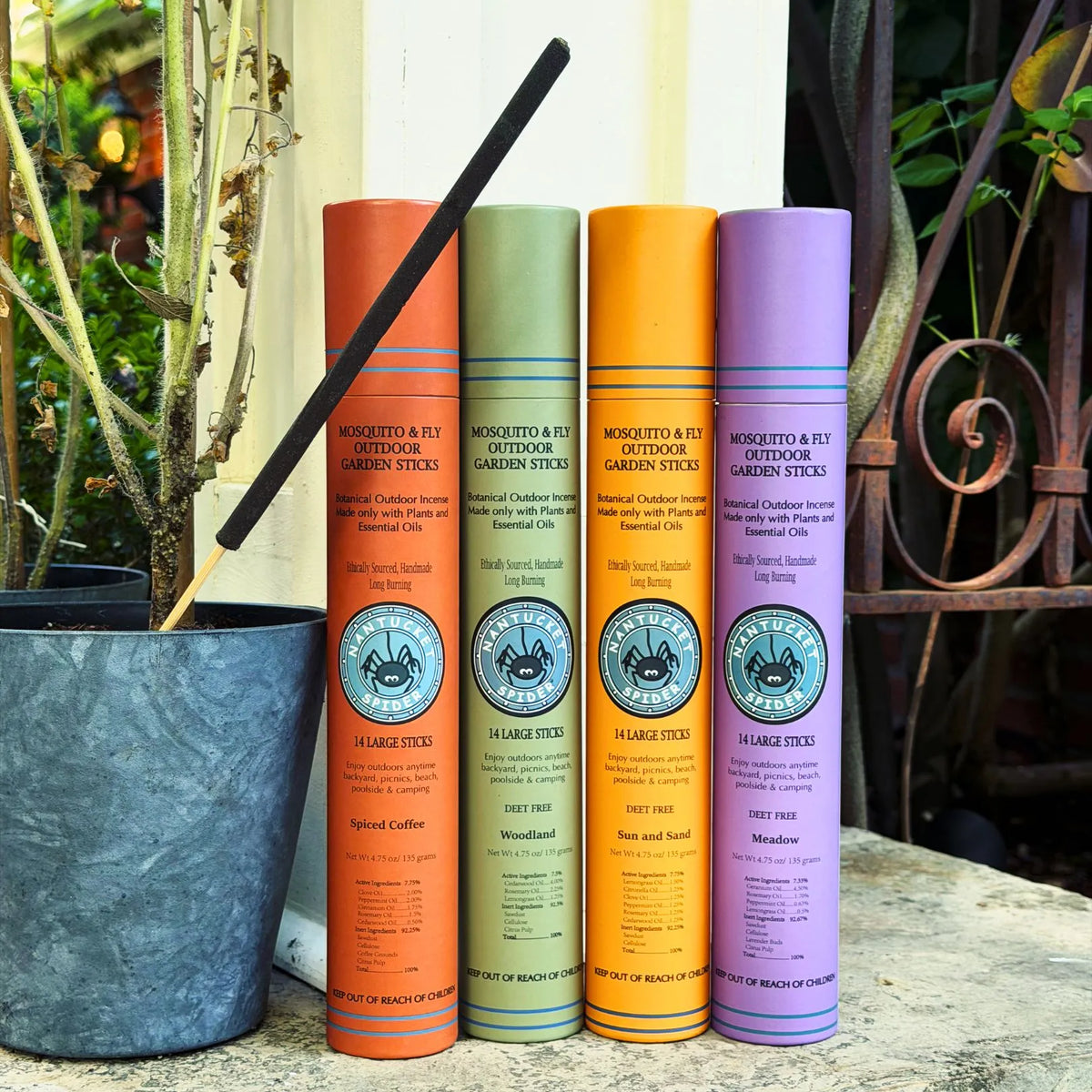 Outdoor Insect Repellent Incense Sticks — 14 Stick Tube