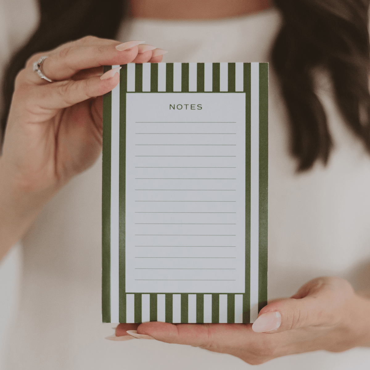 Striped Lined Notepad
