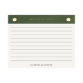 Green & Gold Rivet Lined Notepad