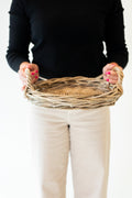 Rattan Round Tray — Kubu Grey
