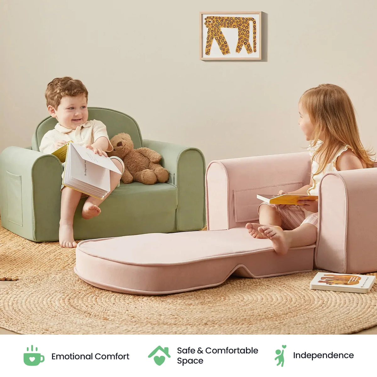 Kids Foldable Sofa Chair