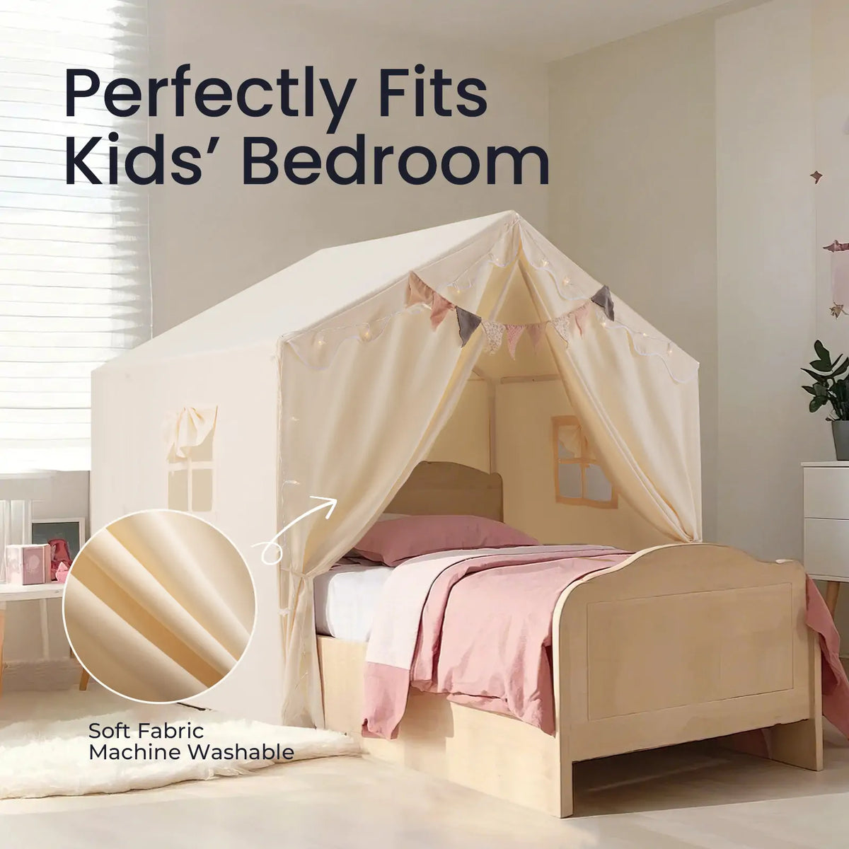 Large Kids Play Tent with Star Lights