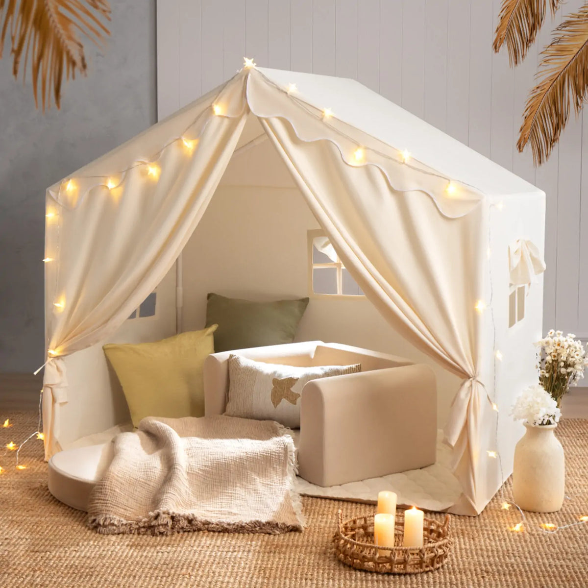 Large Kids Play Tent with Star Lights