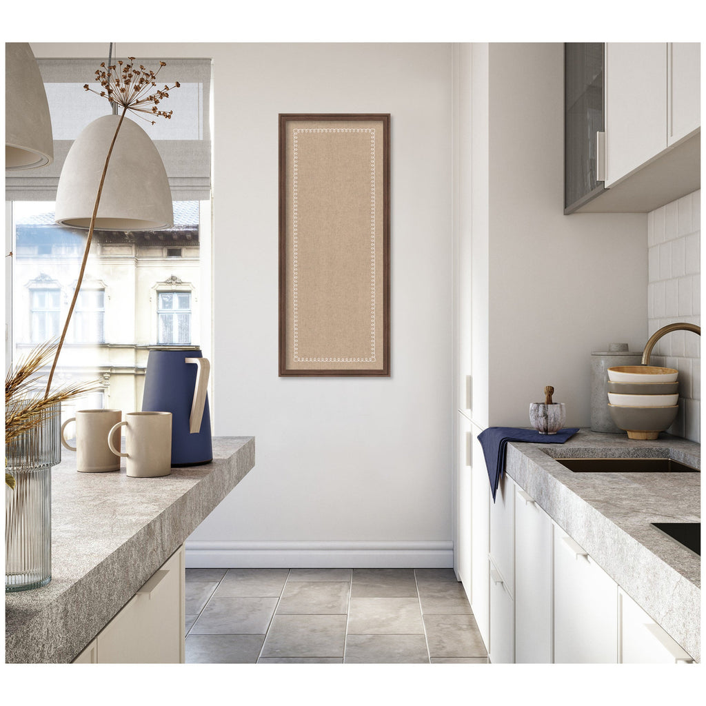 Fabric Pinboard with Scalloped Edge Frame