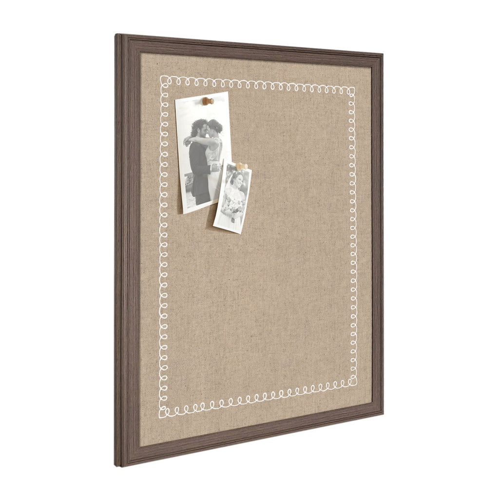 Fabric Pinboard with Scalloped Edge Frame