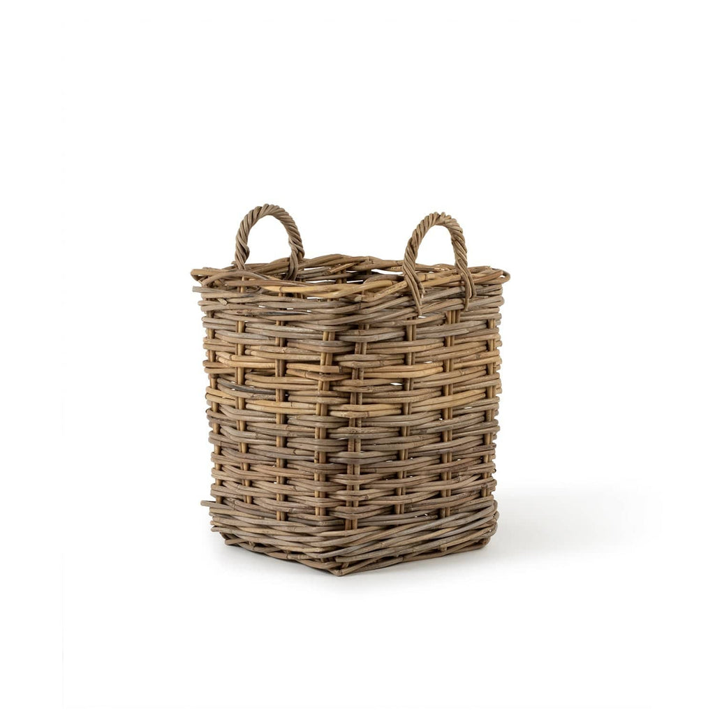 Rattan Square Storage Basket — Kubu Grey