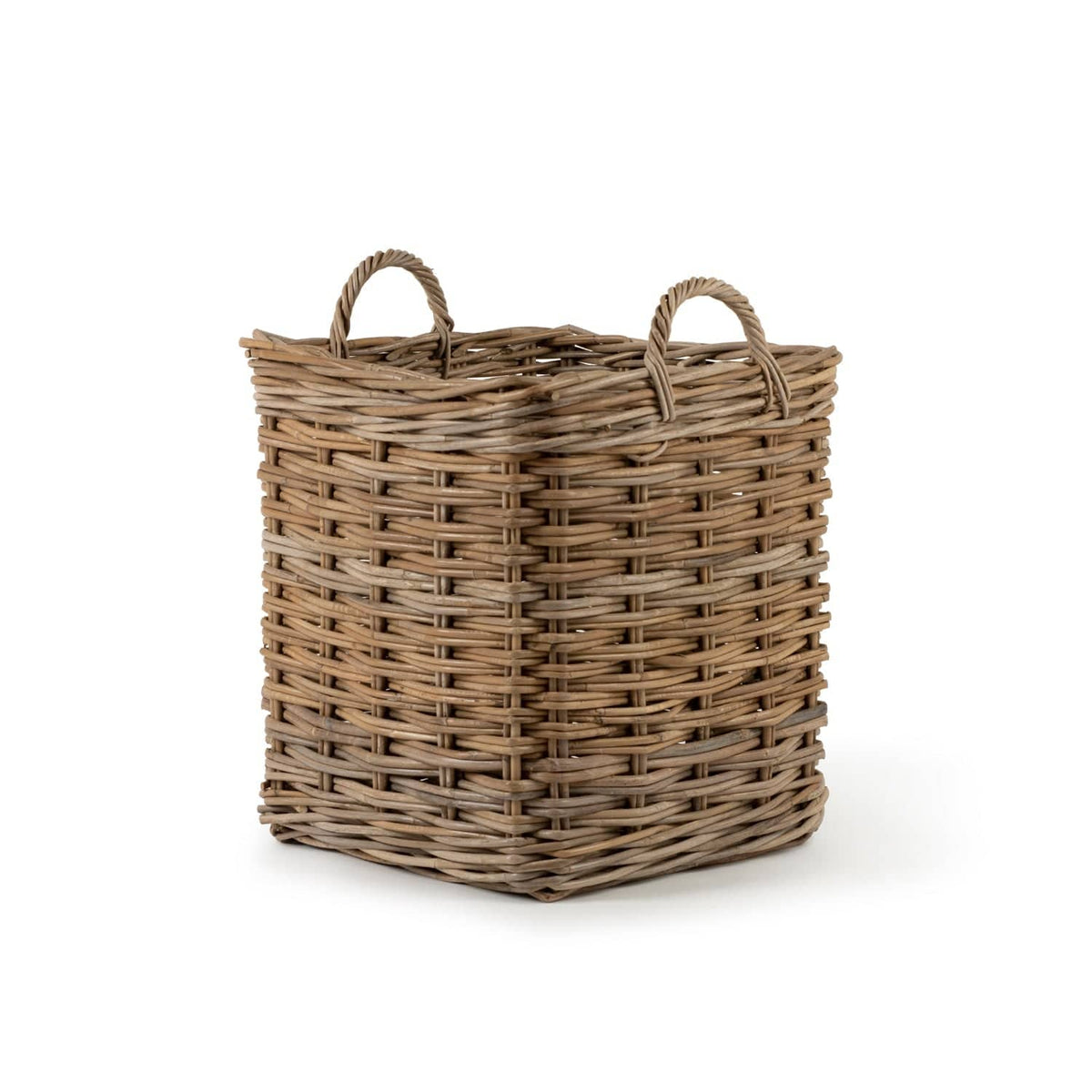 Rattan Square Storage Basket — Kubu Grey