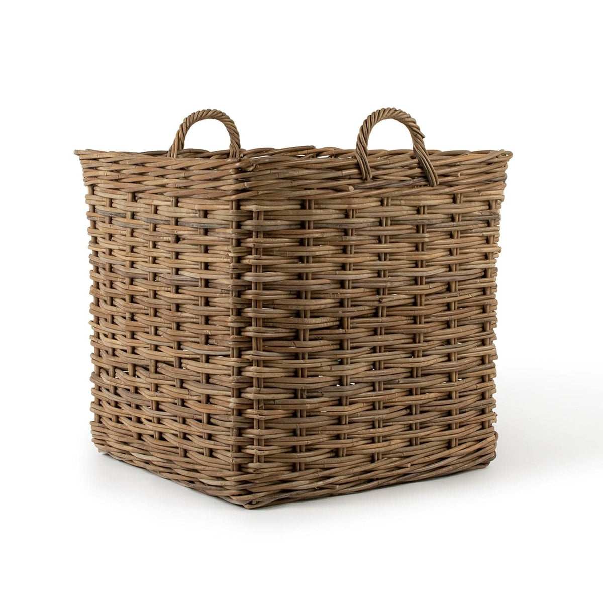 Rattan Square Storage Basket — Kubu Grey