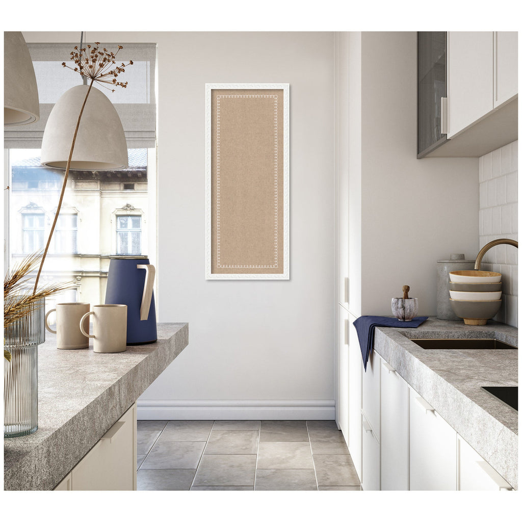 Fabric Pinboard with Scalloped Edge Frame