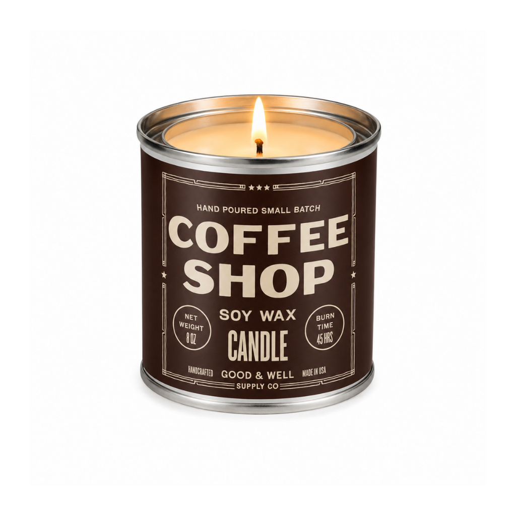 Coffee Shop Soy Candle — Good & Well Supply Co.