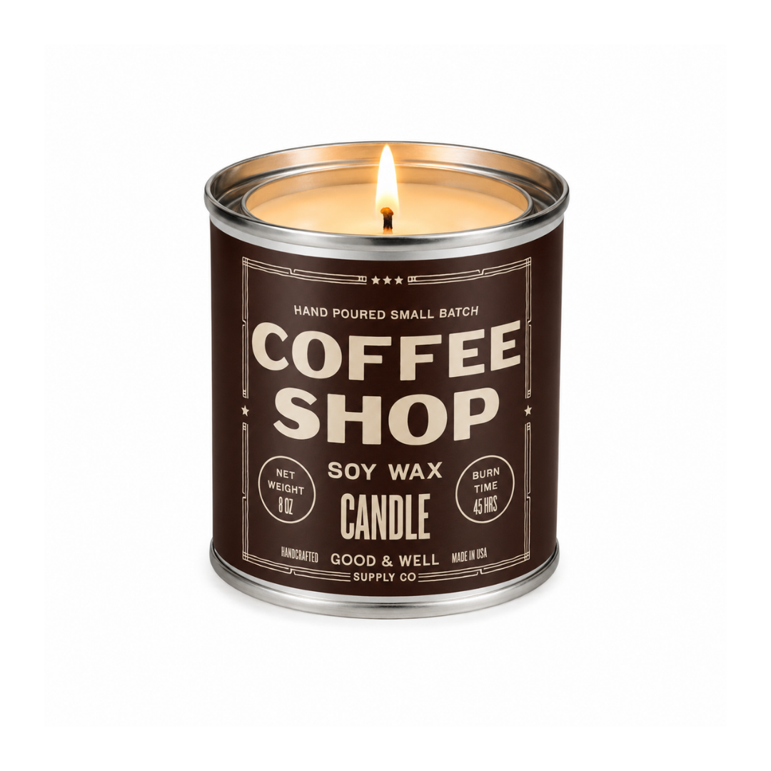 Coffee Shop Soy Candle — Good & Well Supply Co.