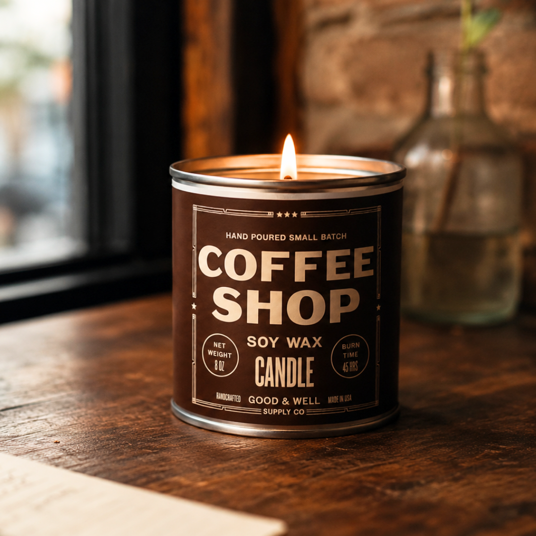 Coffee Shop Soy Candle — Good & Well Supply Co.