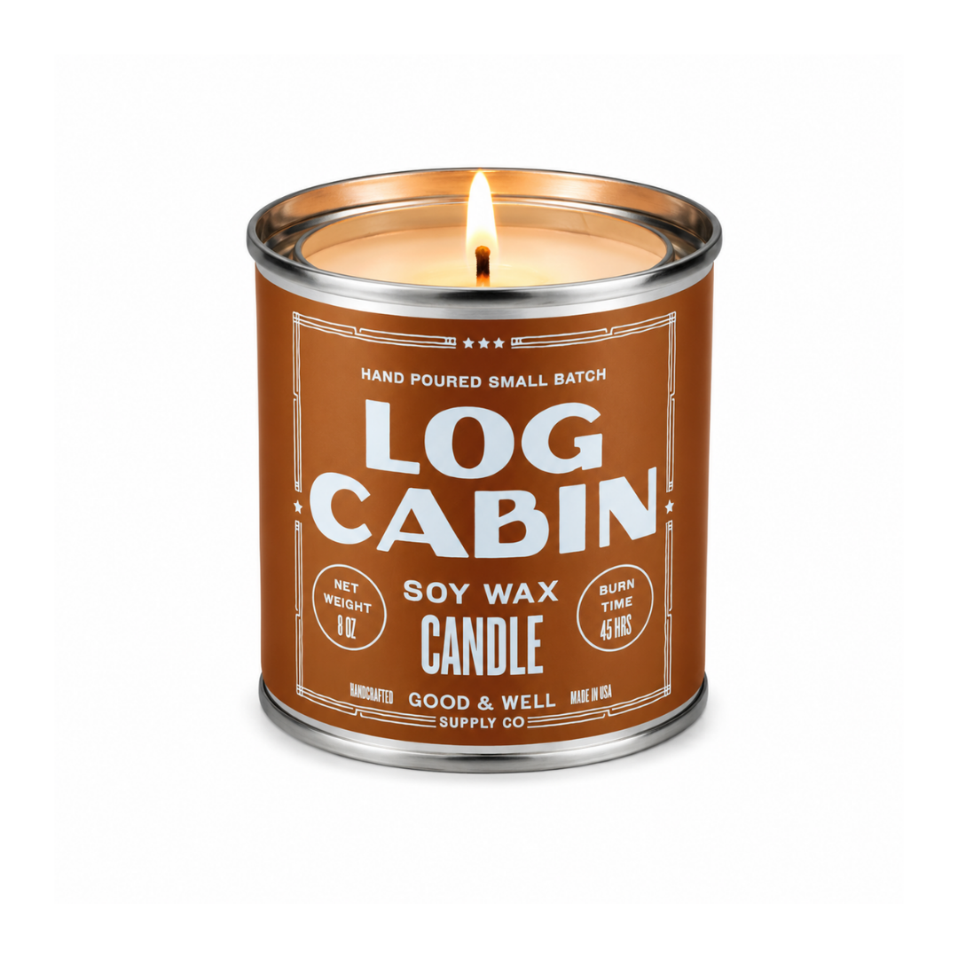 Log Cabin Soy Candle — Good & Well Supply Co.