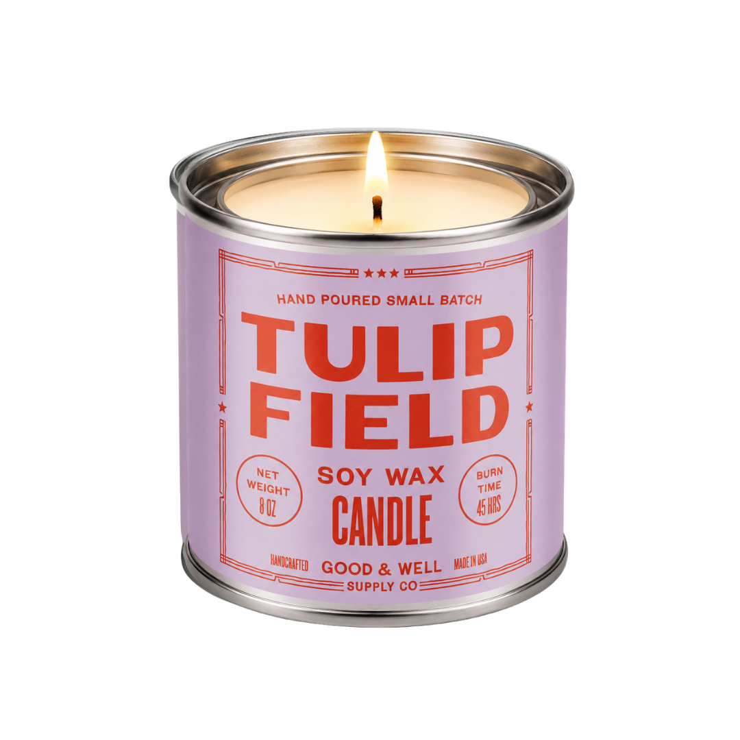 Tulip Field Soy Candle — Good & Well Supply Co.