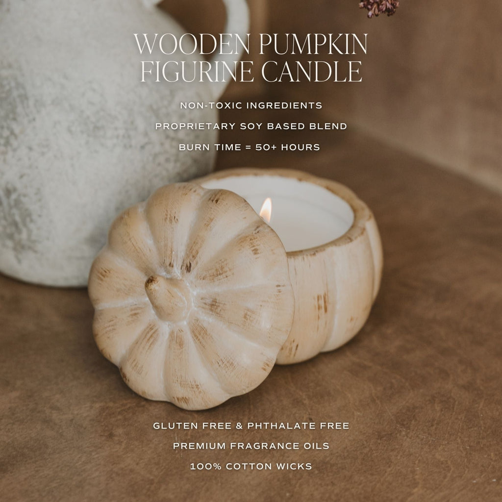 Pumpkin Spice Soy Candle — Ceramic Pumpkin Jar
